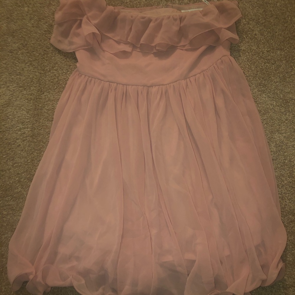 Dusty rose pink dress